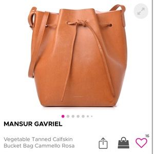 Mansur Gavriel Tanned Calfskin Bucket Bag
